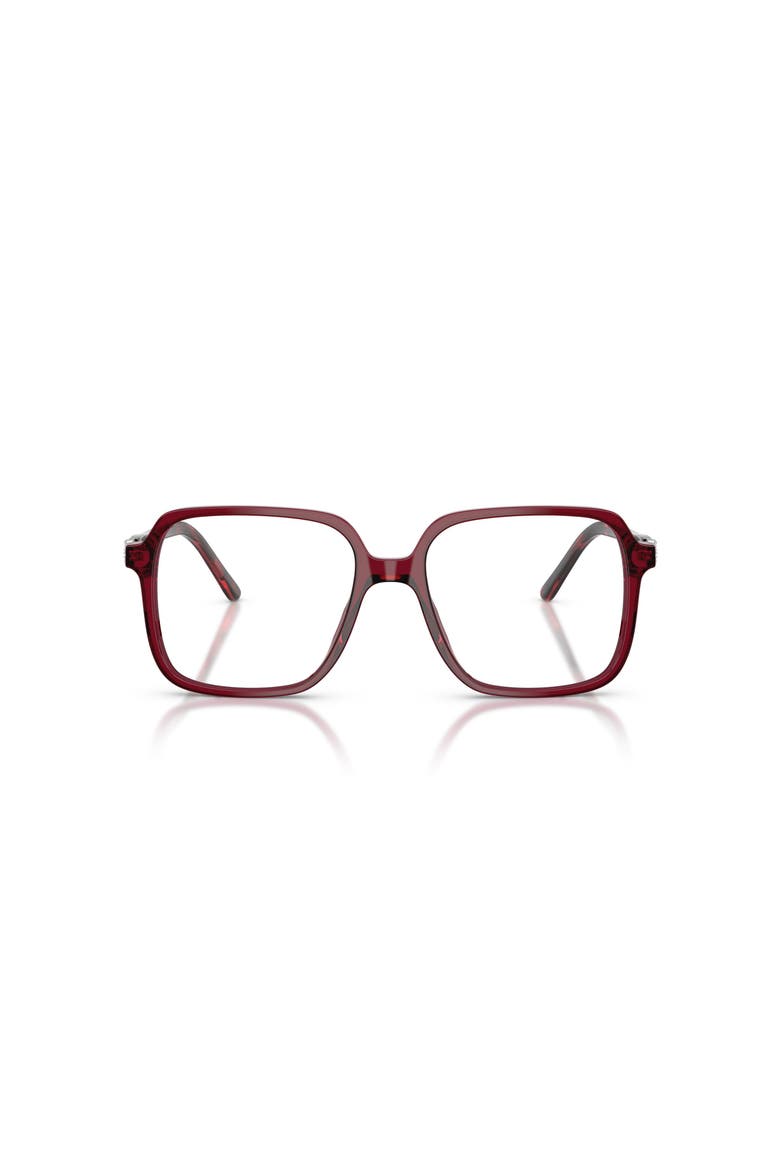 55mm Square optical glasses, Alternate, color, Red