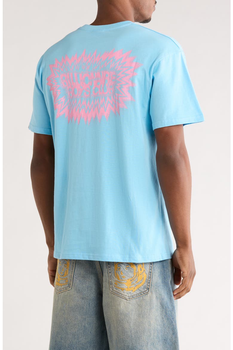 Logo Burst Graphic T-Shirt, Alternate, color, BALTIC SEA