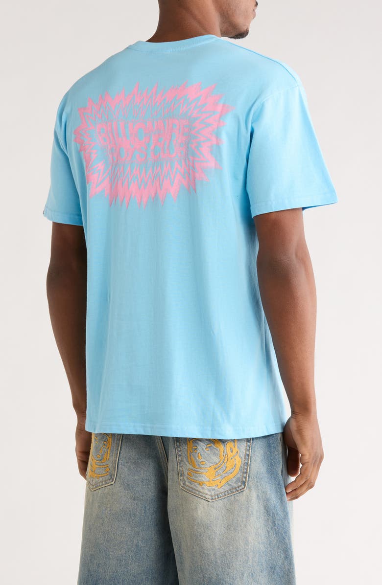 Billionaire Boys Club Logo Burst Graphic T-Shirt, Alternate, color, Baltic Sea