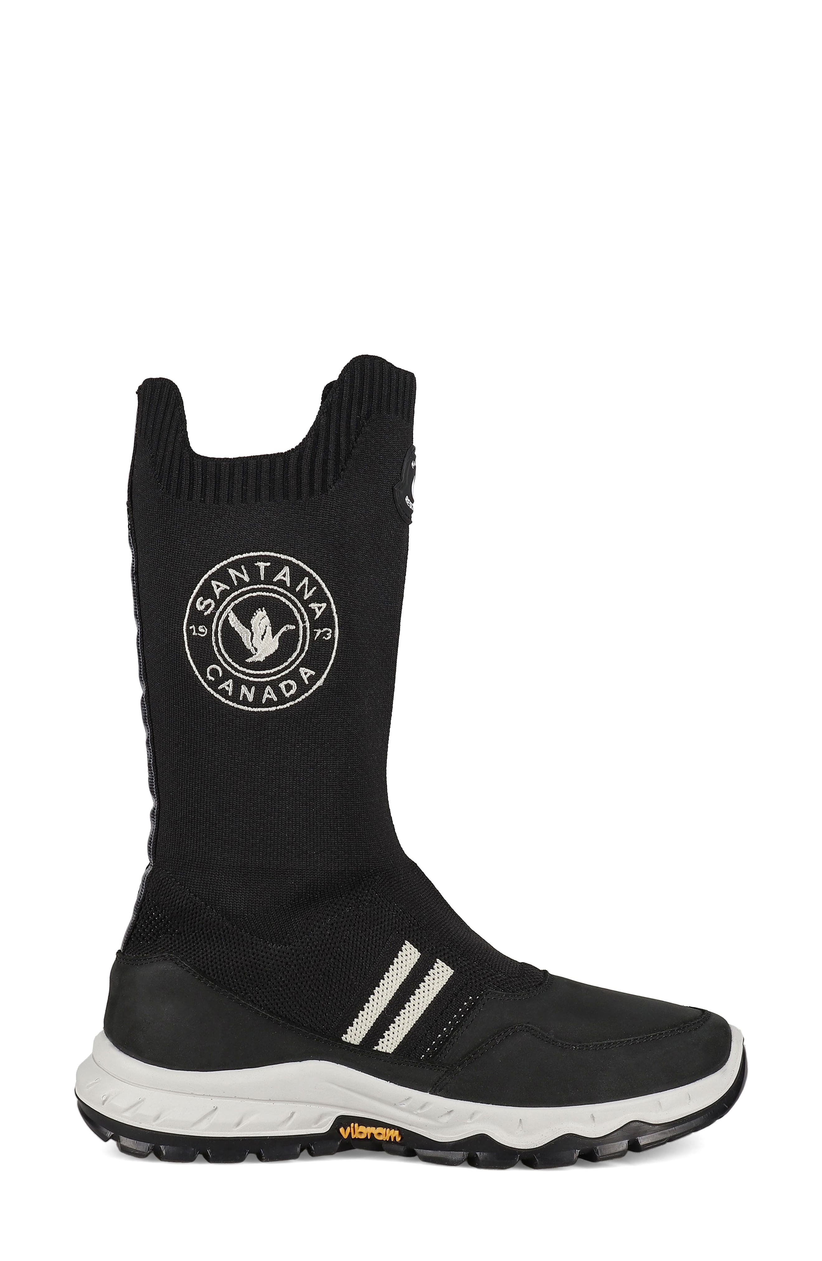 Santana Canada Terri Lea Water Resistant Boot, Alternate, color, Black White