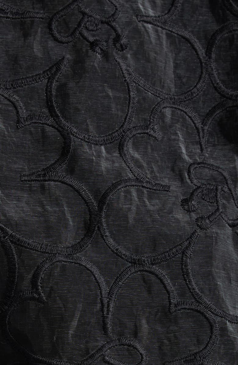 Cecilie Bahnsen Aisha Blouson Jacket, Alternate, color, Black Felicia Embroidery