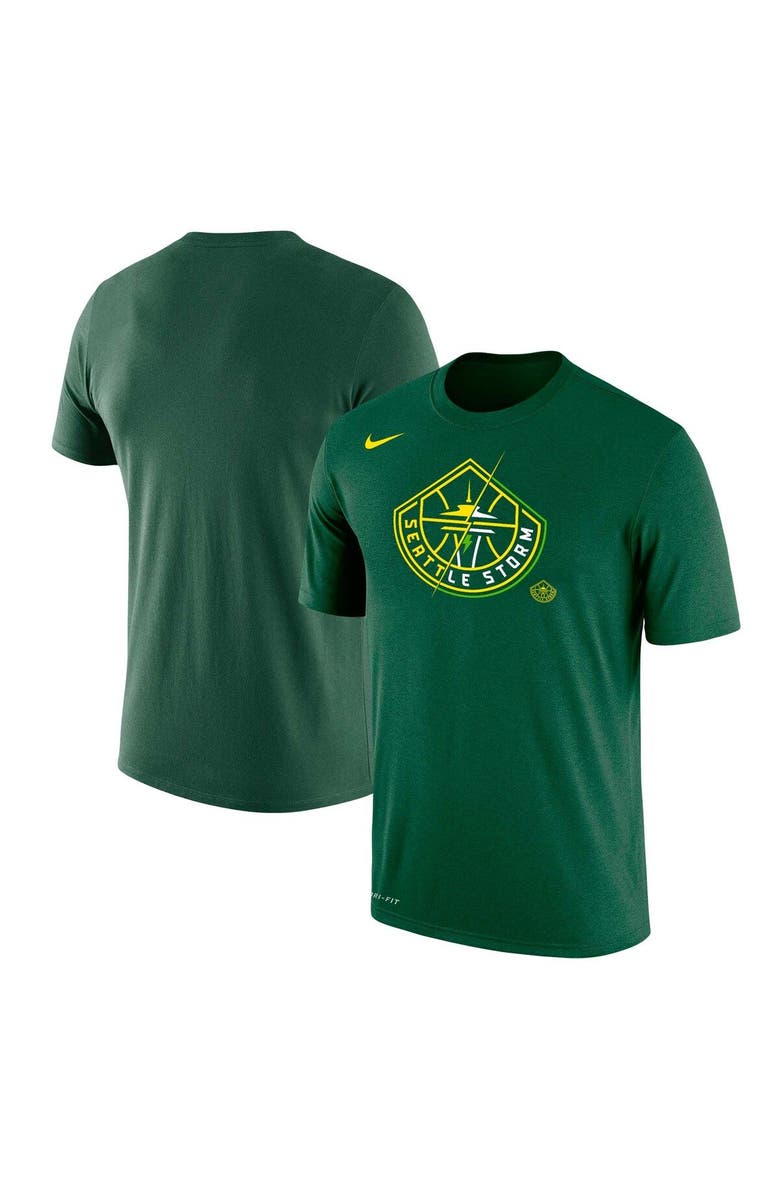 Nike Unisex Nike Green Seattle Storm Split Logo Performance T-Shirt, Main, color, 