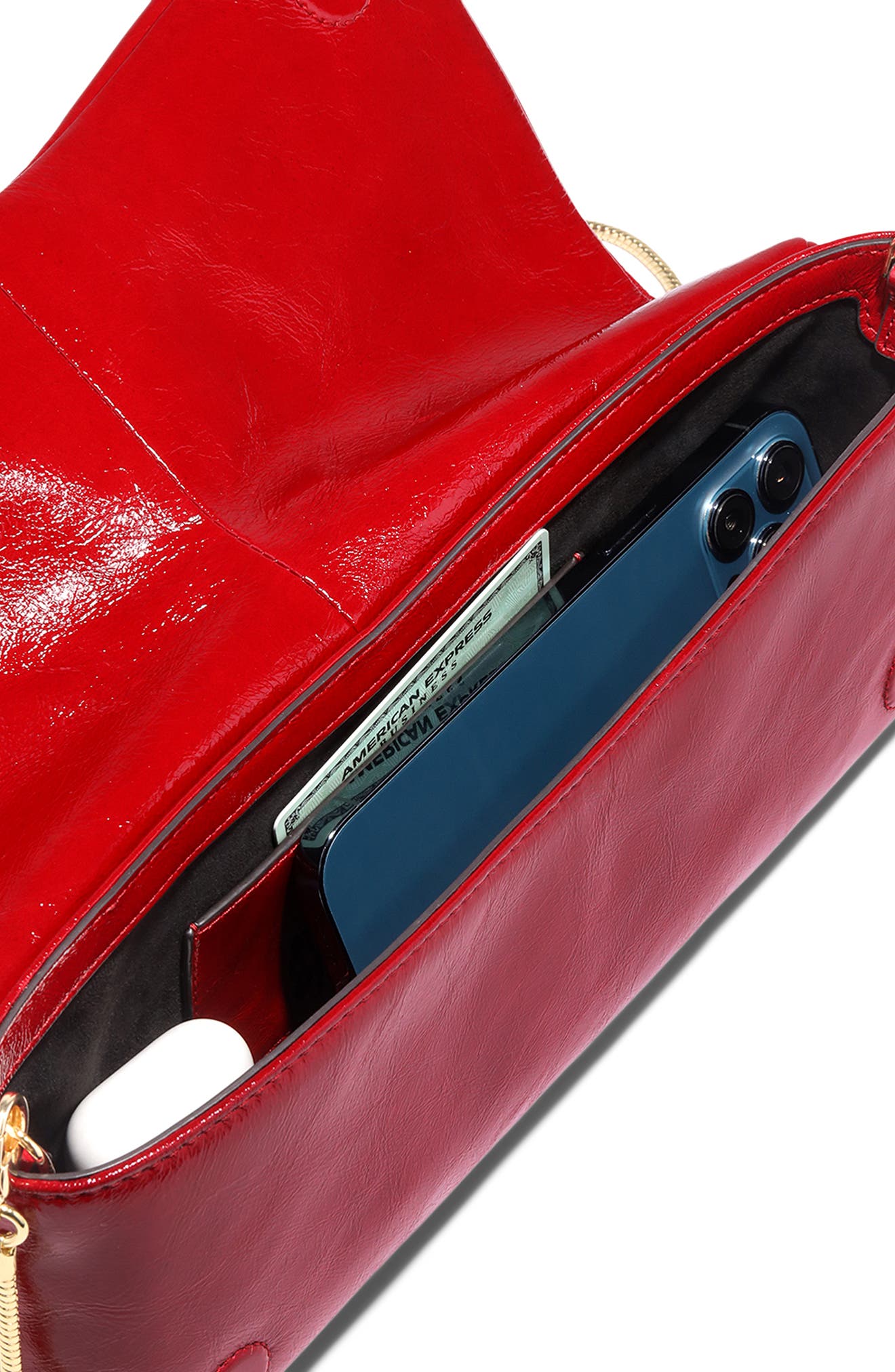 Alexis Bittar Ribbon Leather Shoulder Bag, Alternate, color, 