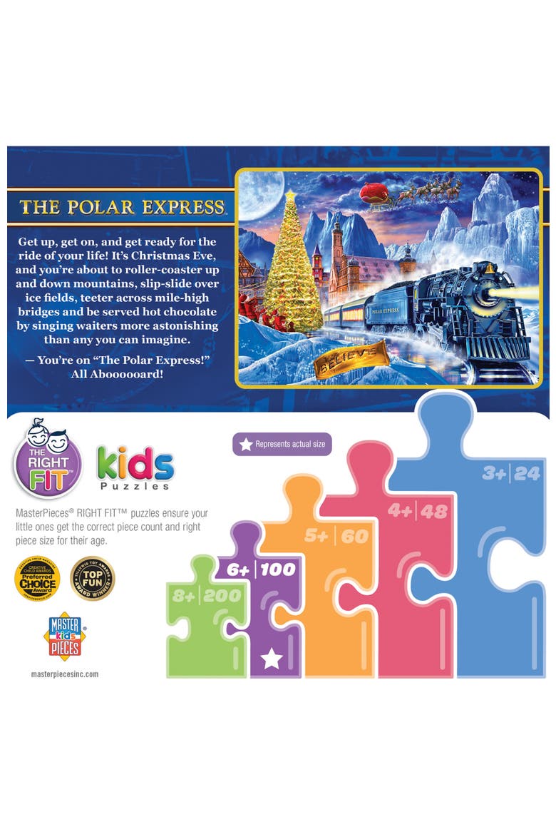 The Polar Express 100 Piece Puzzle, Alternate, color, Multicolor