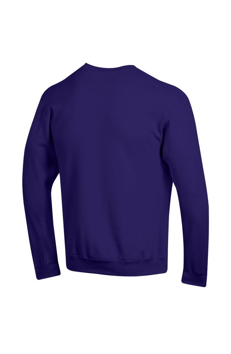 Champion Men's Champion Purple James Madison Dukes Basic Arch Fleece Pullover Sweatshirt, Alternate, color, Purple