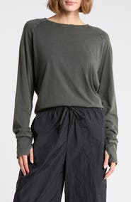 Z by Zella Vintage Wash Relaxed Long Sleeve 2.0 Tee
