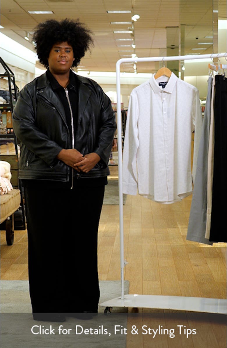 Leeward Trim Fit Plaid Performance Button-Up Shirt, sales video thumbnail