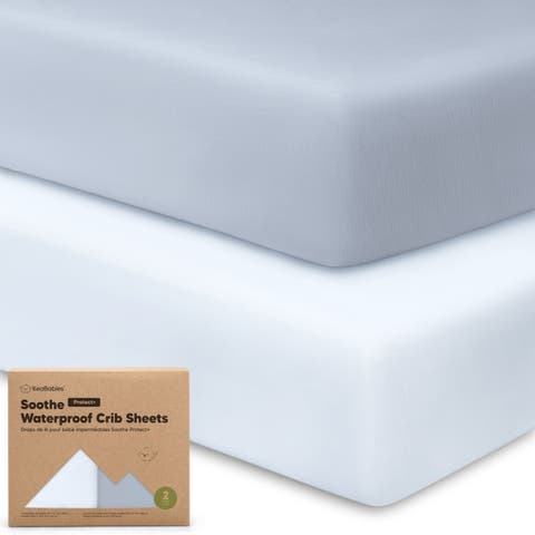 2-Pack Soothe [Protect+] Waterproof Crib Sheets