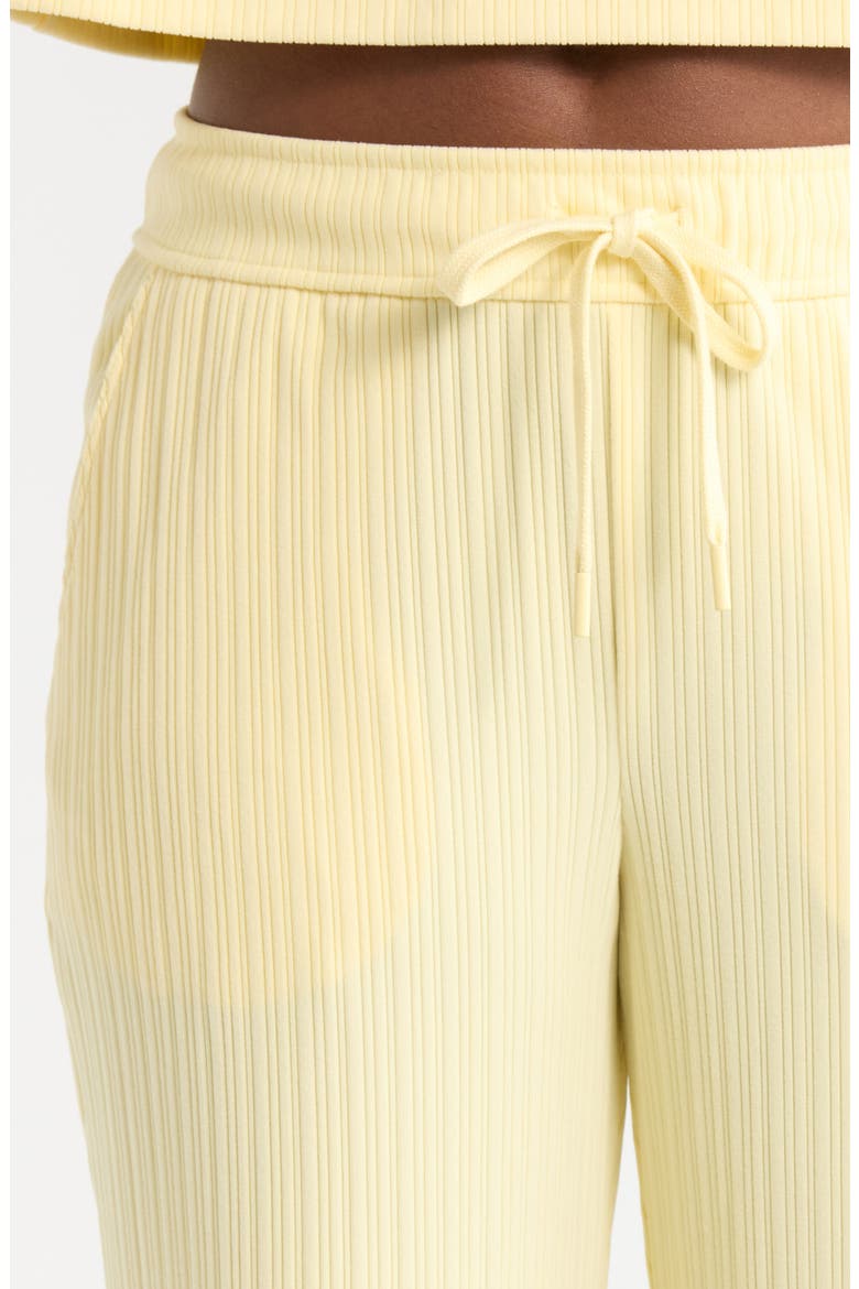 Breathe Easy Ribbed Drawstring Waist Pants, Alternate, color, YELLOW SWIRL