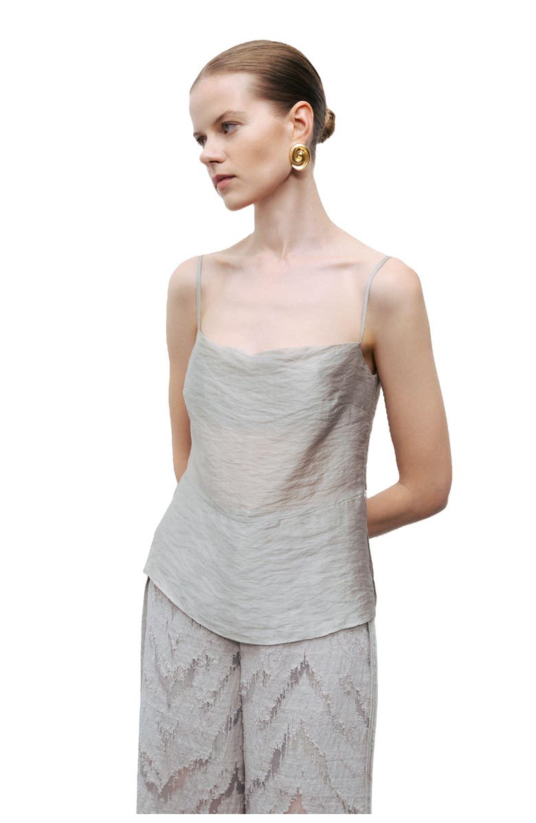 Nocturne Slit Strappy Blouse, Alternate, color, 