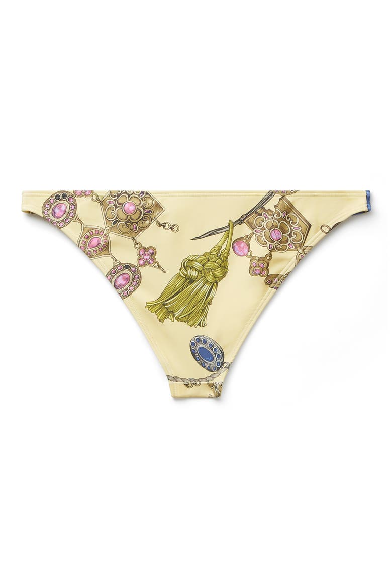 Broken Jewels Bikini Bottoms, Alternate, color, BURRO AZUR GOLD