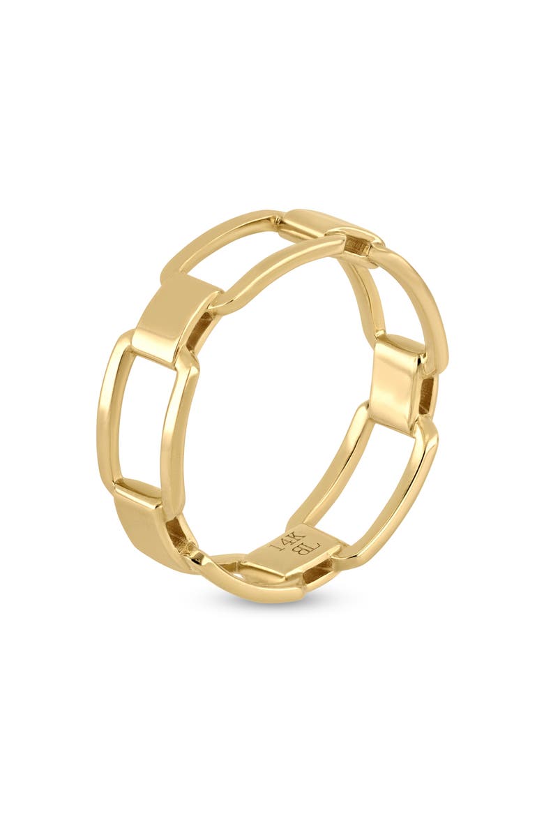 14K Gold Link Statement Ring, Alternate, color, 14K YELLOW GOLD