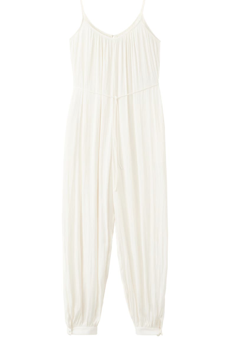 Belted Romper, Main, color, OFF WHITE