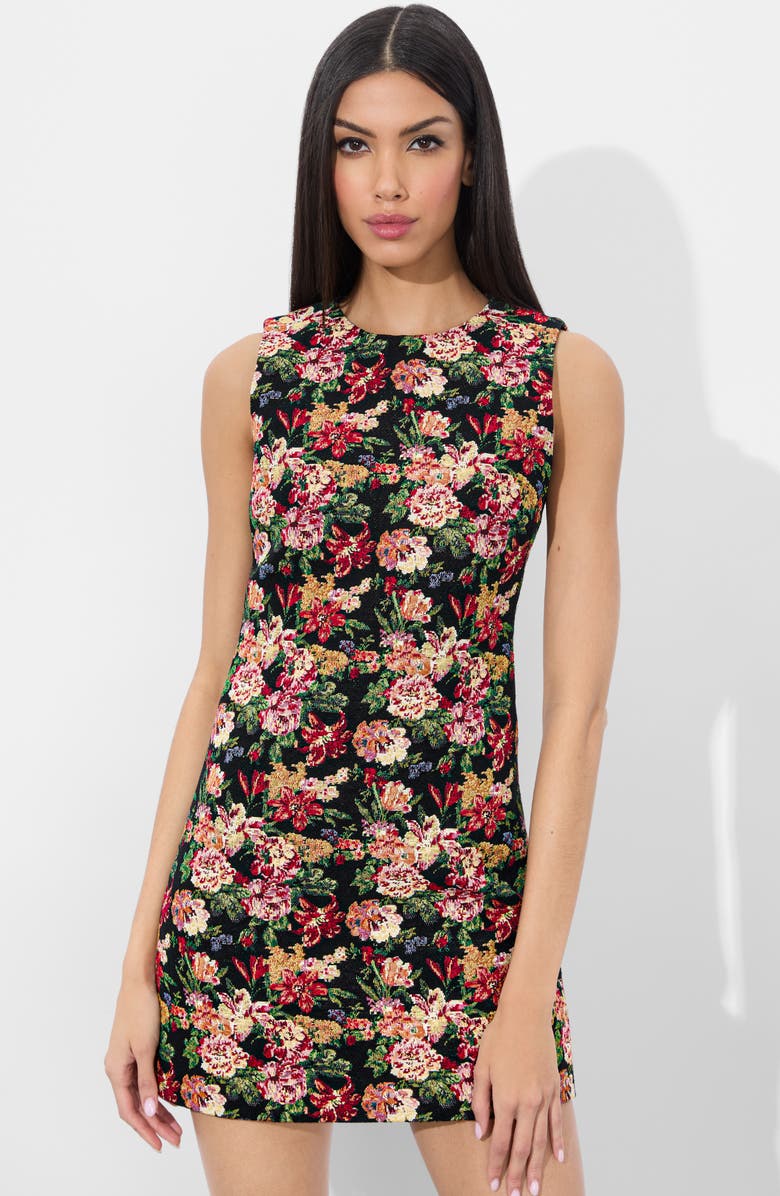 Alice + Olivia Coley Slim Fit Minidress, Alternate, color, Multi