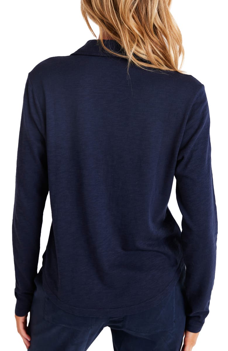 Bella Dahl Cotton Knit Button-Up Shirt, Alternate, color, Endless Se