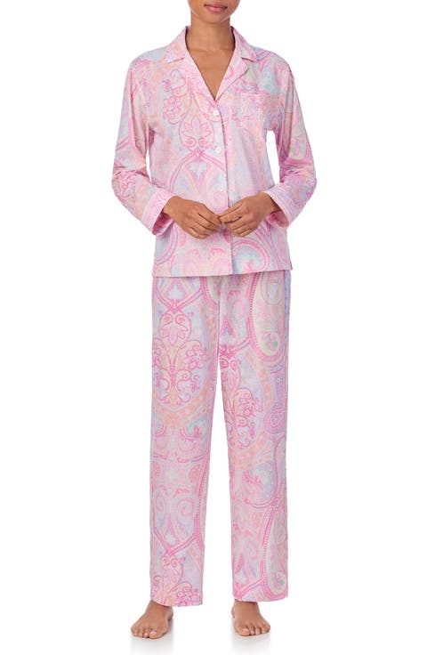 Print Cotton Blend Pajamas
