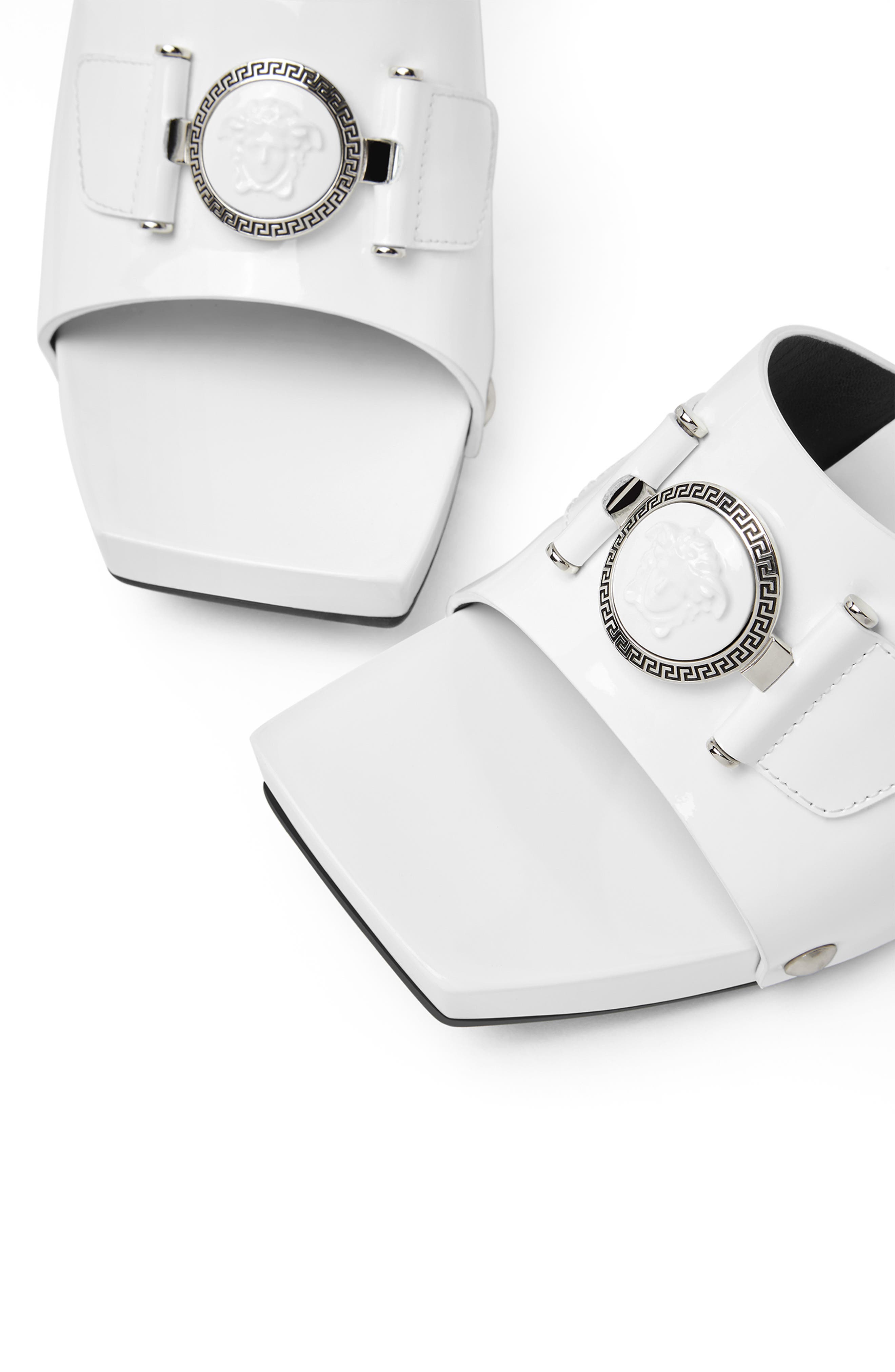 Versace Medusa Buckle Clog Sandal, Alternate, color, 