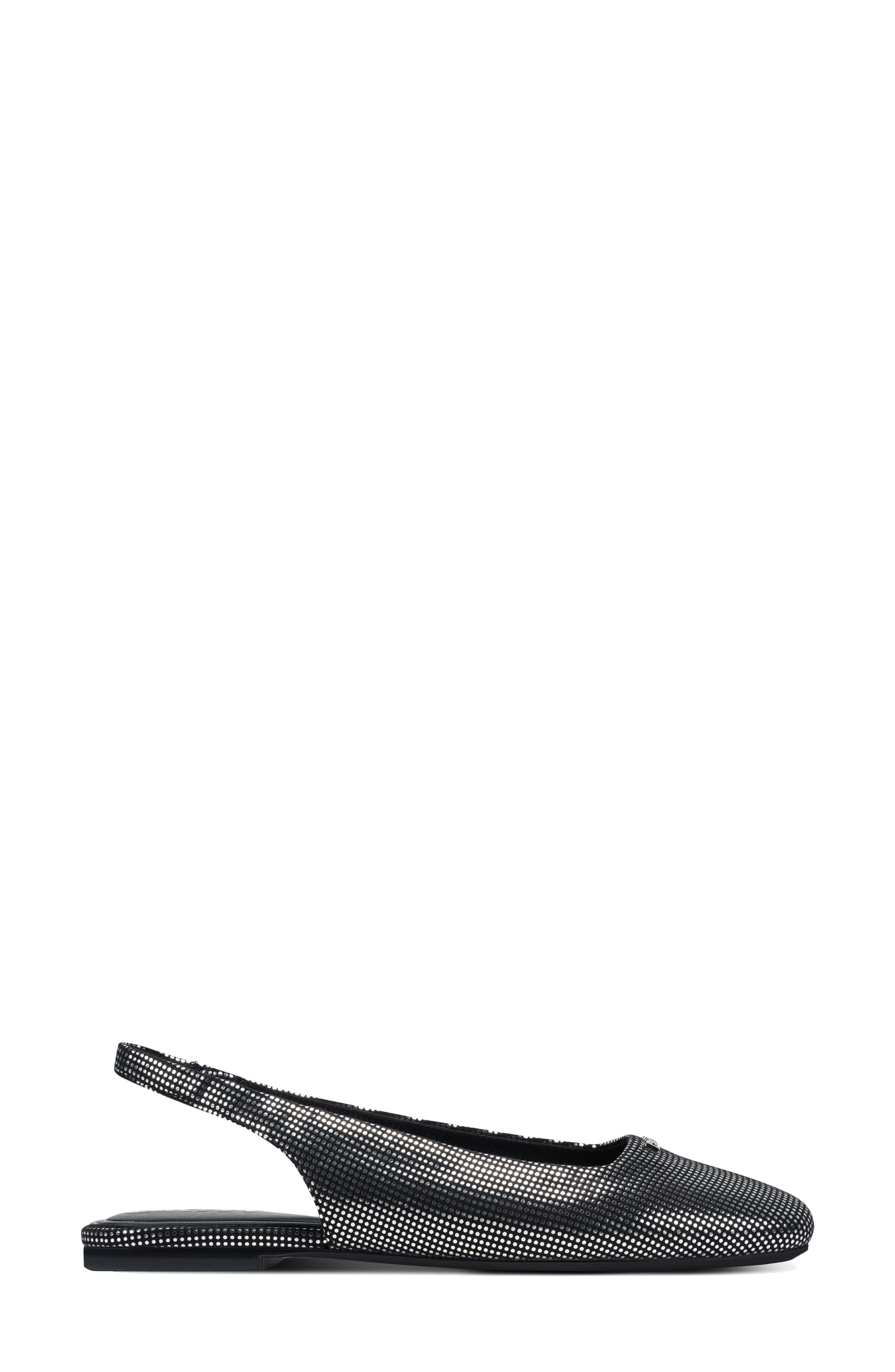 DKNY Darrow Slingback Flat, Alternate, color, Black/Black