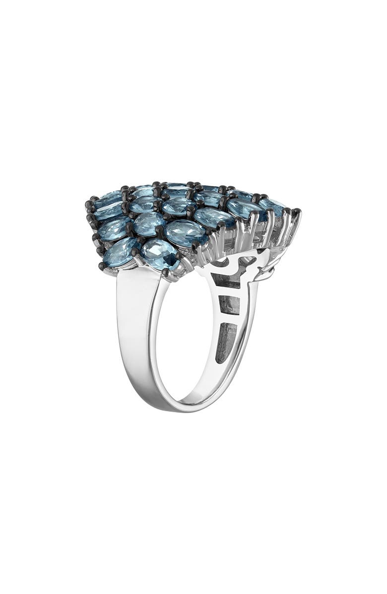 FZN Blue Stone Cocktail Ring, Alternate, color, Silver
