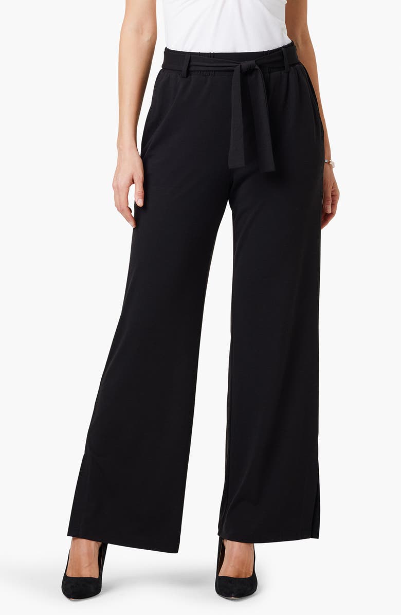 NIC+ZOE Polished Belted Jersey Wide Leg Pants, Main, color, 
