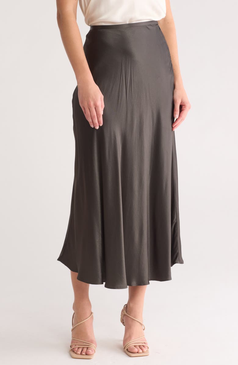 TRUTH Satin Bias Midi Skirt, Main, color,