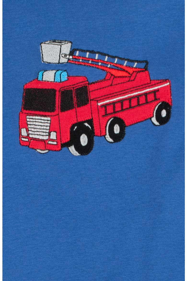 Kids Cotton Two-Piece Printed Pajamas, Vehicles & Machines, Alternate, color, Fire Truck