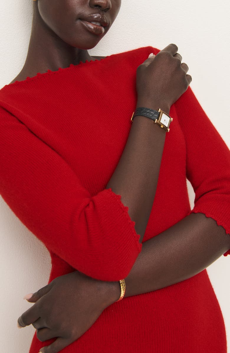 Reformation x Kacey Musgraves Baez Recycled Cashmere & Wool Sweater Minidress, Alternate, color,