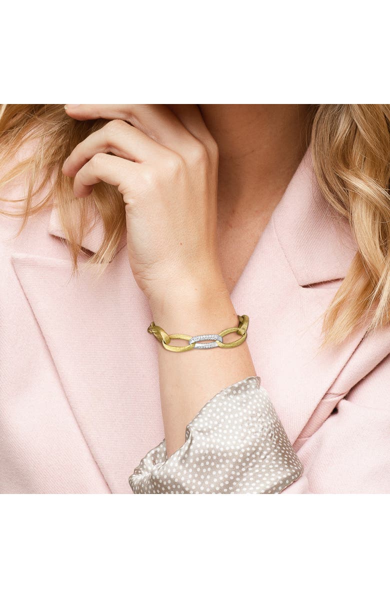 Julianna B. Diamond Link Chain Bracelet 14k Two-Tone, Alternate, color, 14K Gold