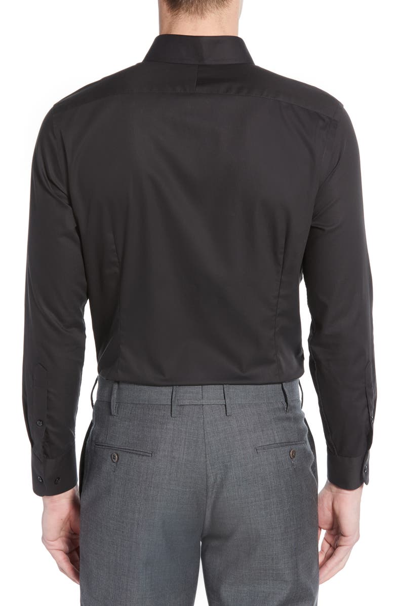 NORDSTROM MEN'S SHOP Extra Trim Fit Non-Iron Solid Dress Shirt, Alternate, color, 