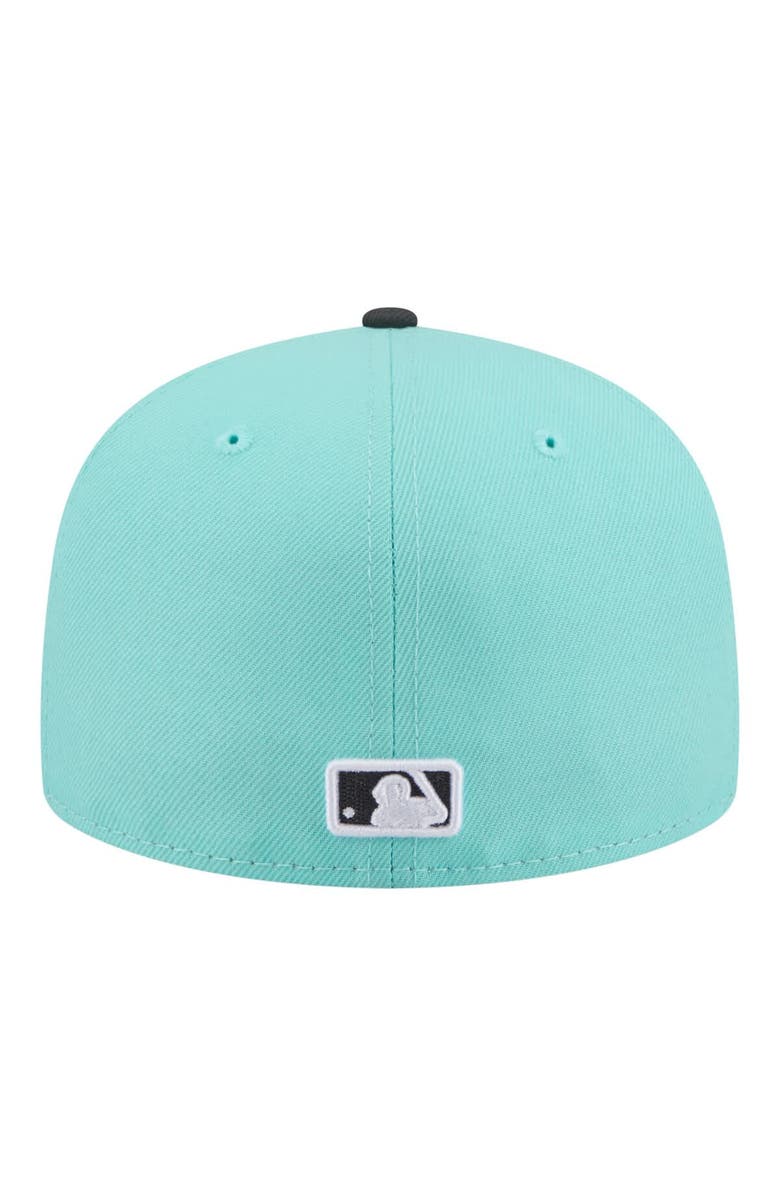 New Era Men's New Era Turquoise/Charcoal Chicago White Sox Two-Tone Color Pack 59FIFTY Fitted Hat, Alternate, color, Turquoise