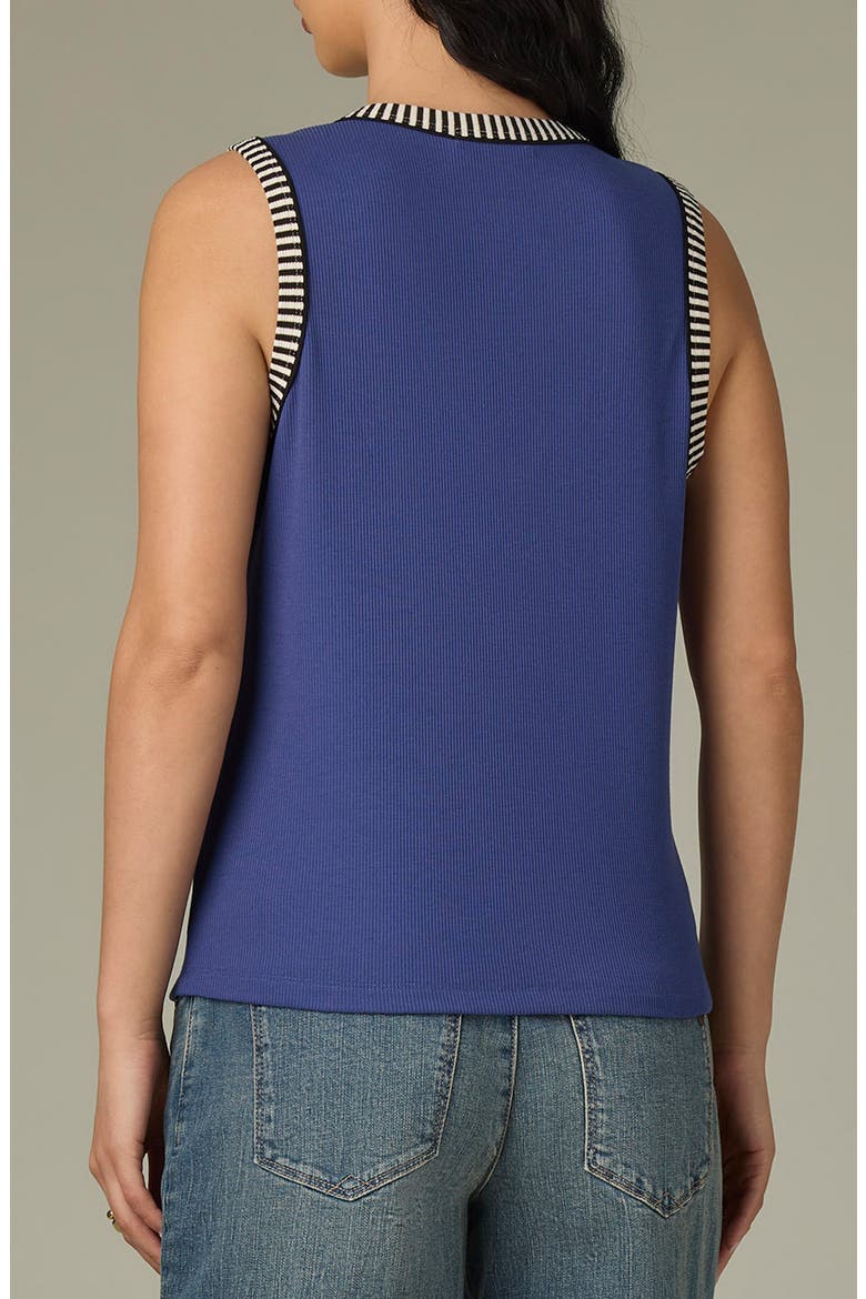 Contrast Binding Rib Tank, Alternate, color, BLUE MARINA/ BLACK