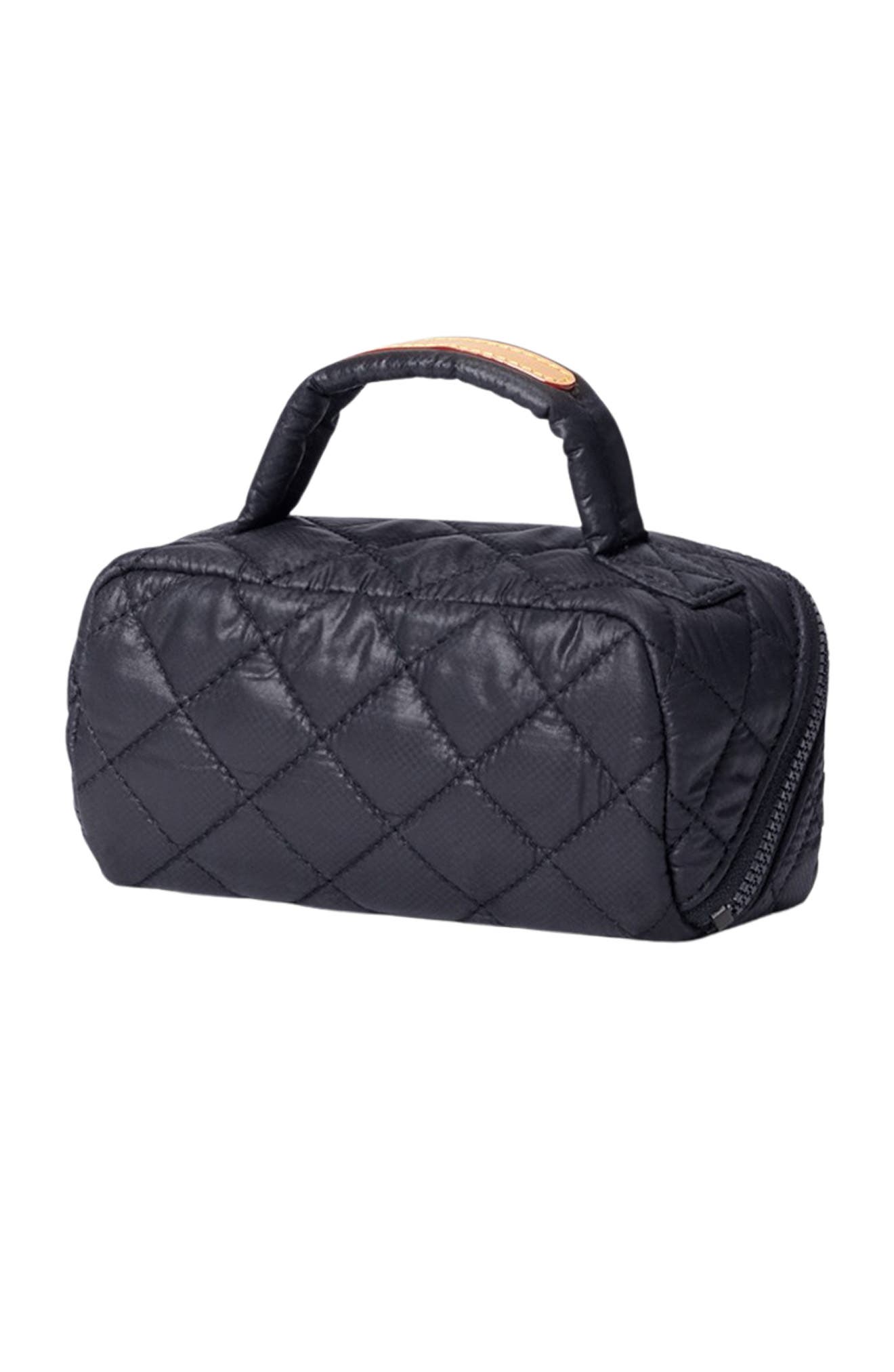 Mini Accordion Cosmetics Case, Alternate, color, BLACK