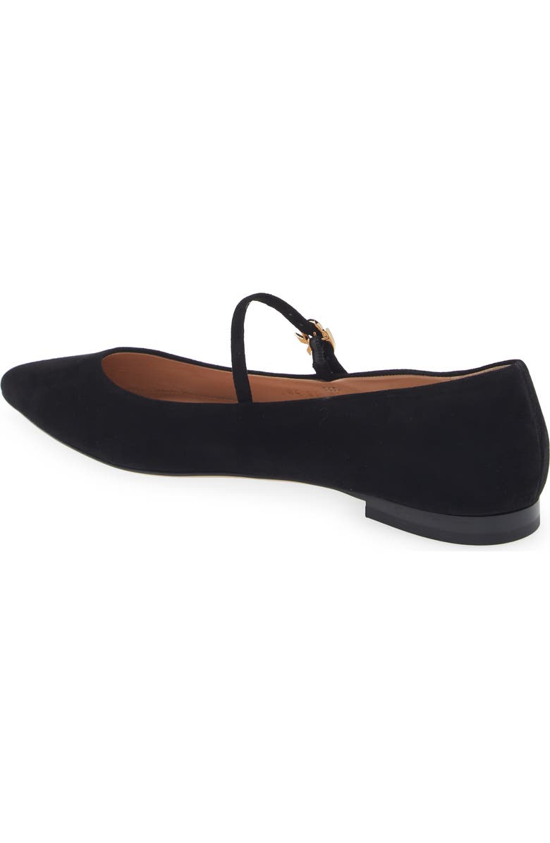 Gianvito Rossi Ribbon Pointed Toe Mary Jane Ballet Flat, Alternate, color,