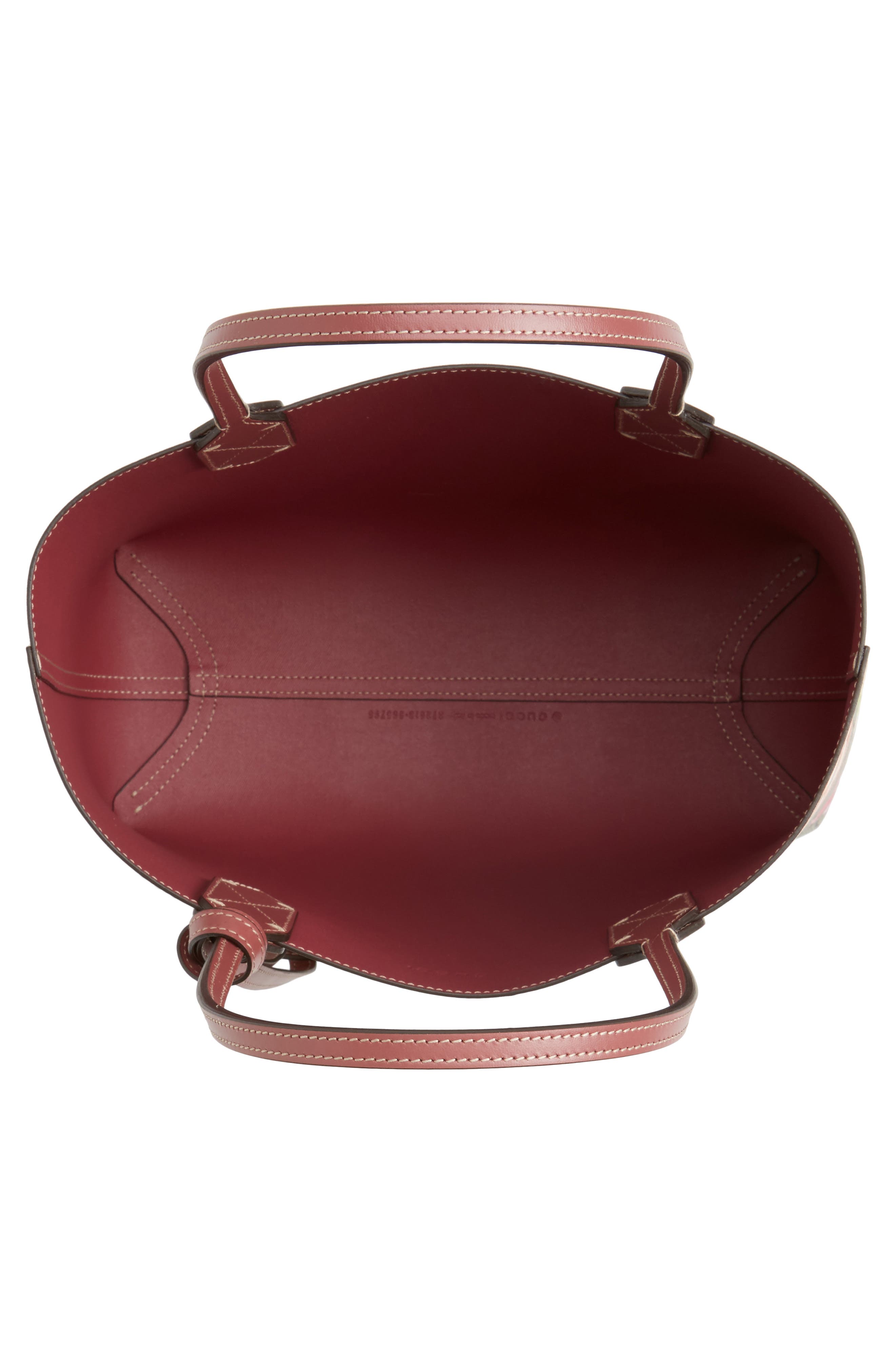 Gucci Small GG Blooms Reversible Canvas & Leather Tote, Alternate, color, 