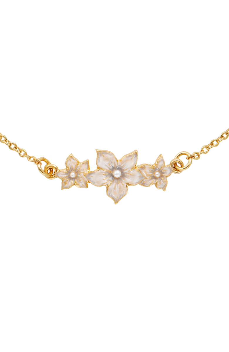 Fable England Jasmine & Pearl Bracelet, Alternate, color, Gold