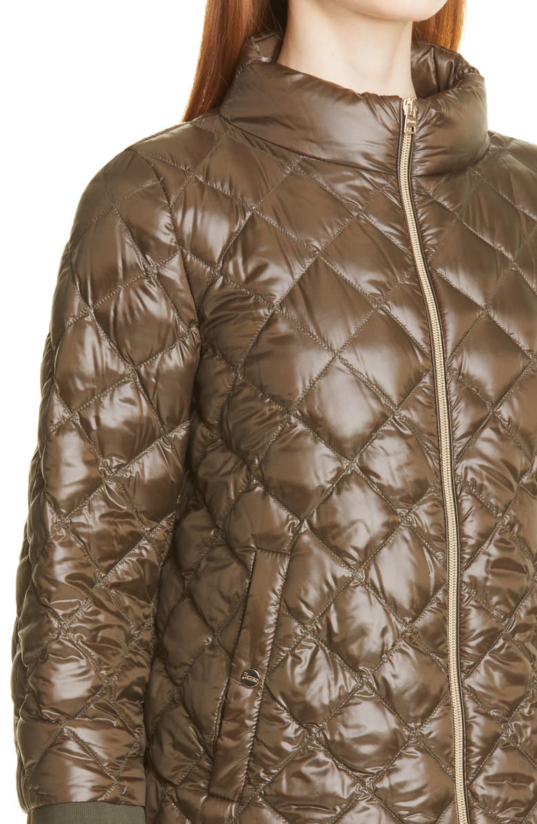 Herno Diamond Quilted Ultralight Down Bomber Jacket, Alternate, color,
