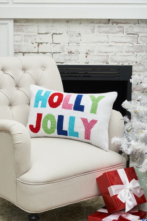 C & F Home C&f Home Holly Jolly Hooked Throw Pillow, 14" X 22" In Multi