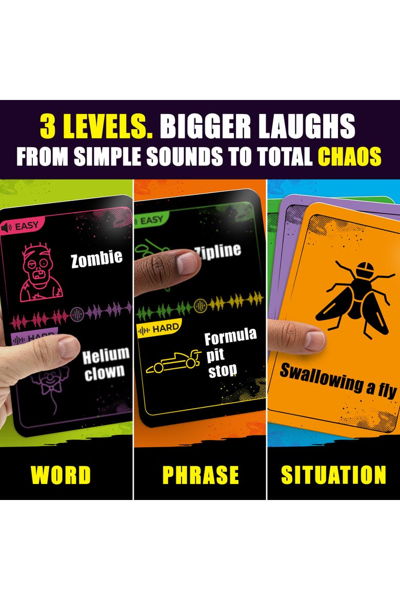 Party Card Game for Adults & Teens - Sound Guessing Game with 330 Challenges, Alternate, color, Multicolor
