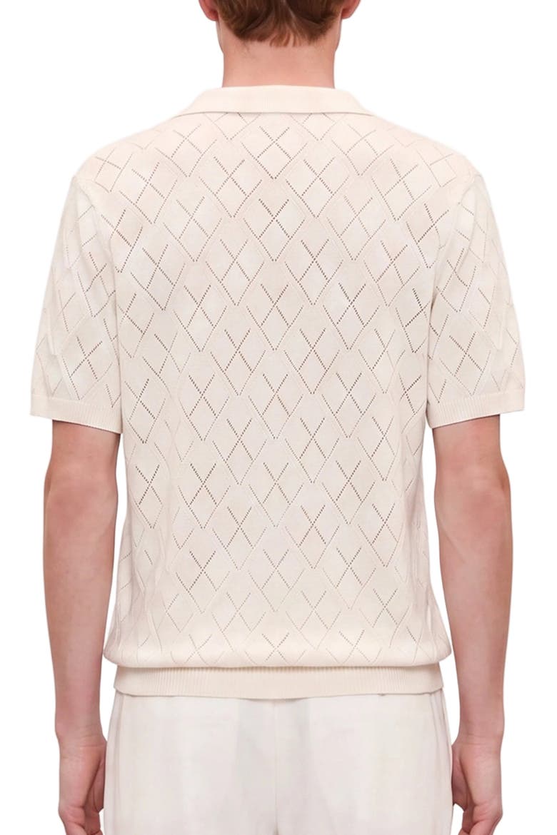 Daydreamers Short Sleeve Knit Polo T Shirt, Alternate, color, Beige