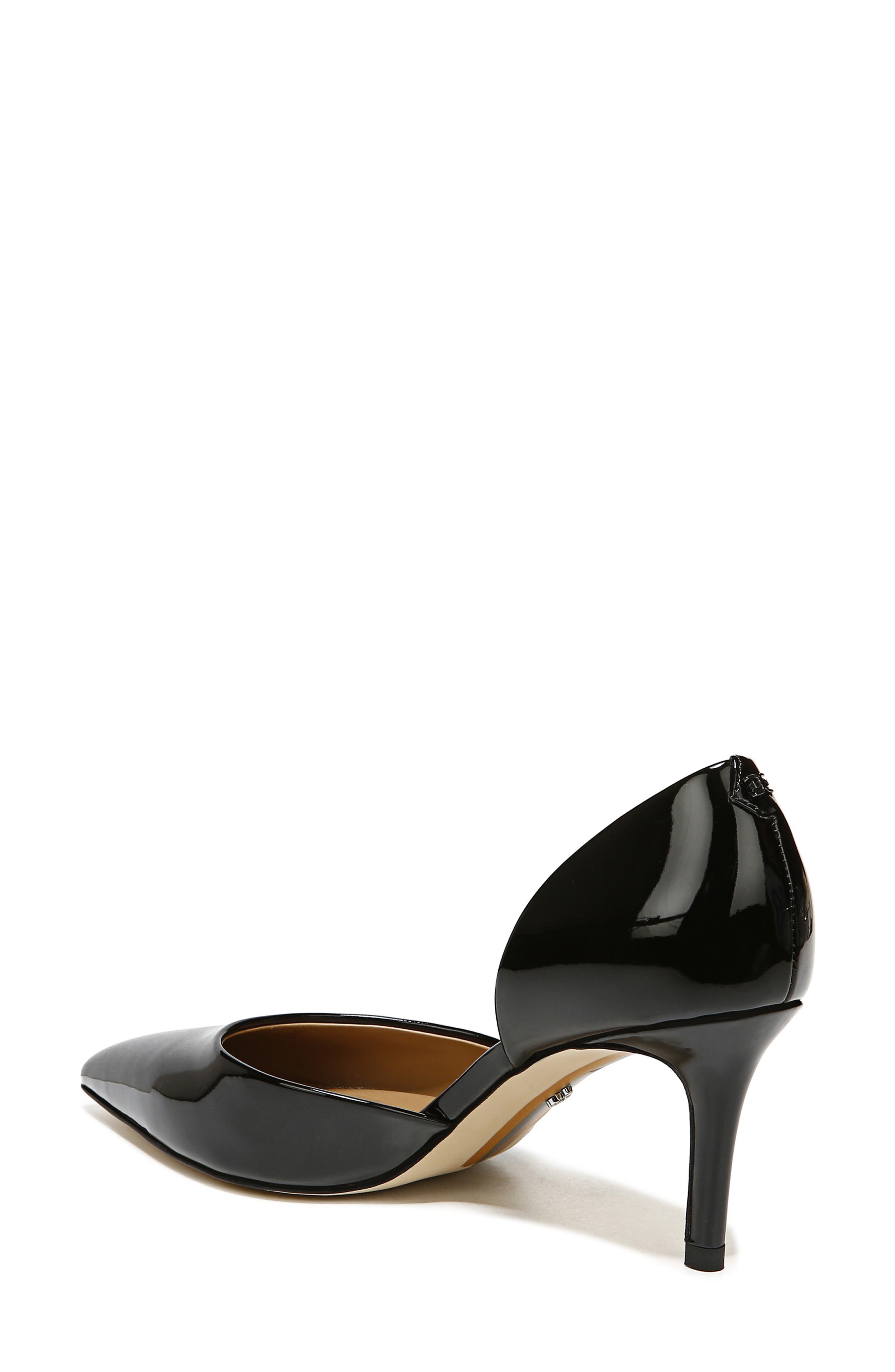 Viv Pointed Toe d'Orsay Pump, Alternate, color, BLACK