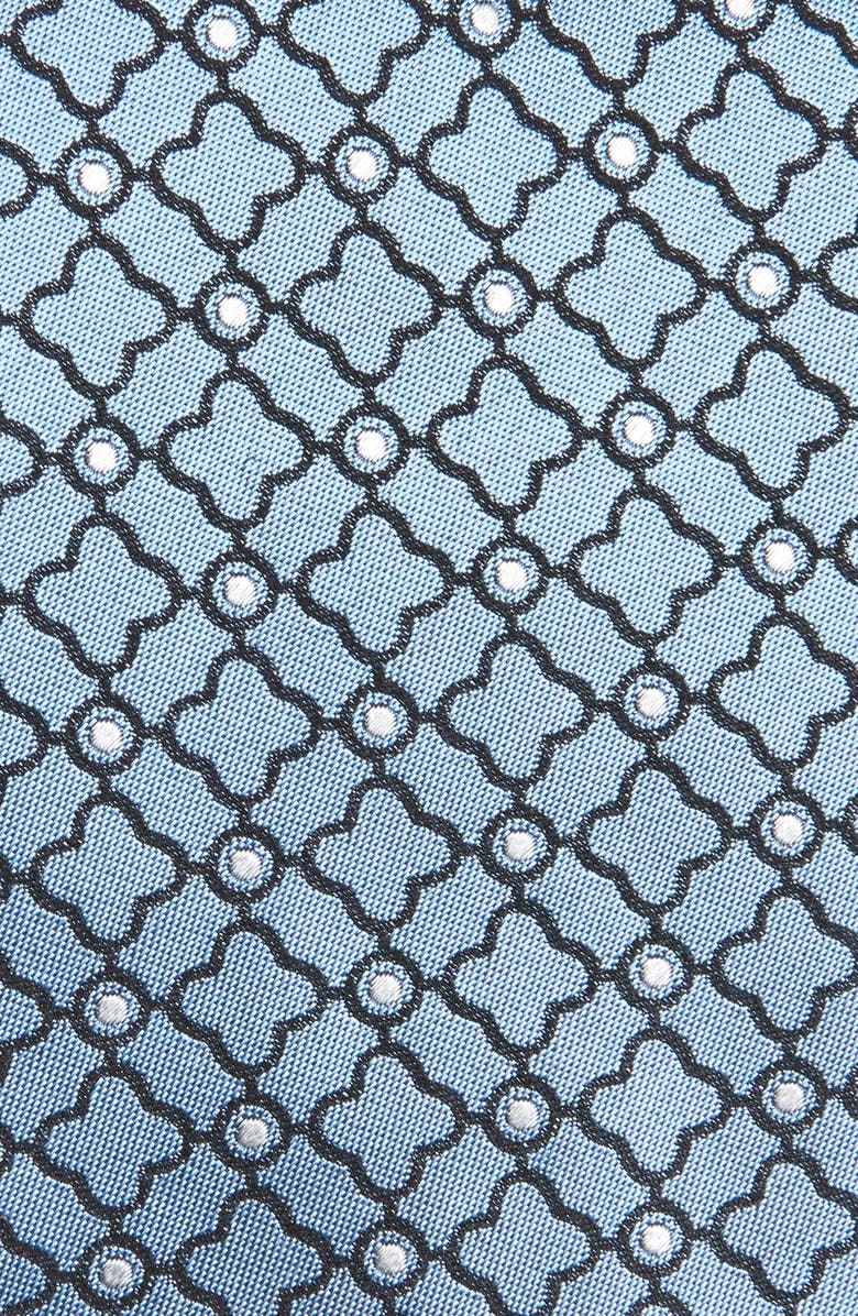 ZEGNA TIES Geometric Silk Jacquard Tie, Alternate, color, Light Blue