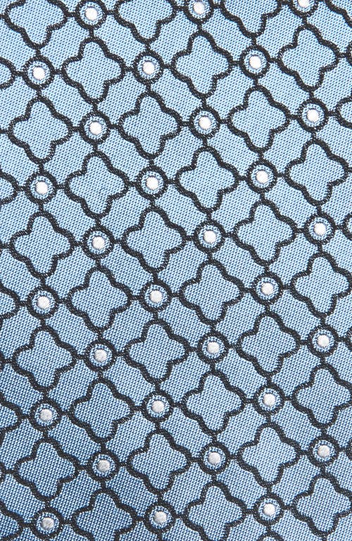 Zegna Ties Geometric Silk Jacquard Tie In Blue