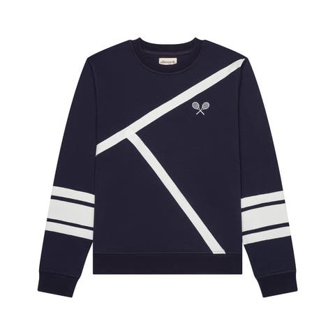 Elle Women's Sweatshirt Tennis Lines