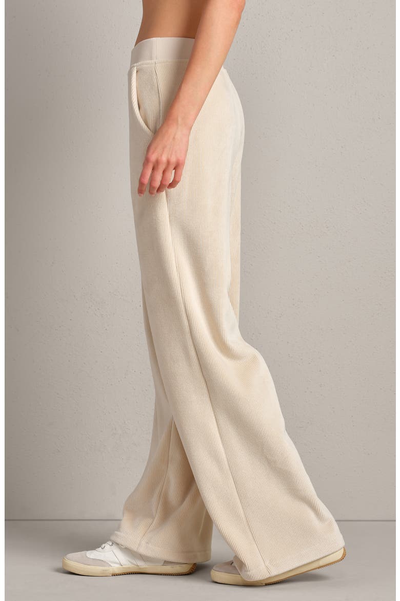 Corduroy Wide Leg Pants, Alternate, color, BONE