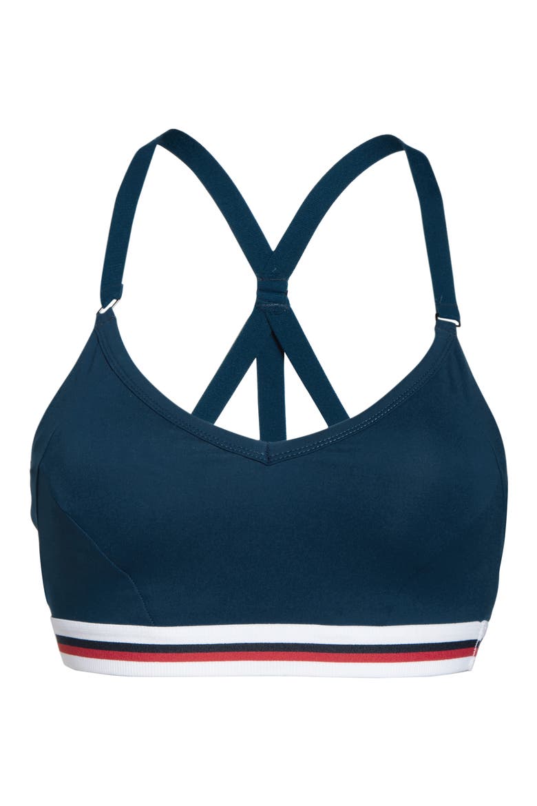 Galaxy Sports Bra, Alternate, color, DARK POSEIDON