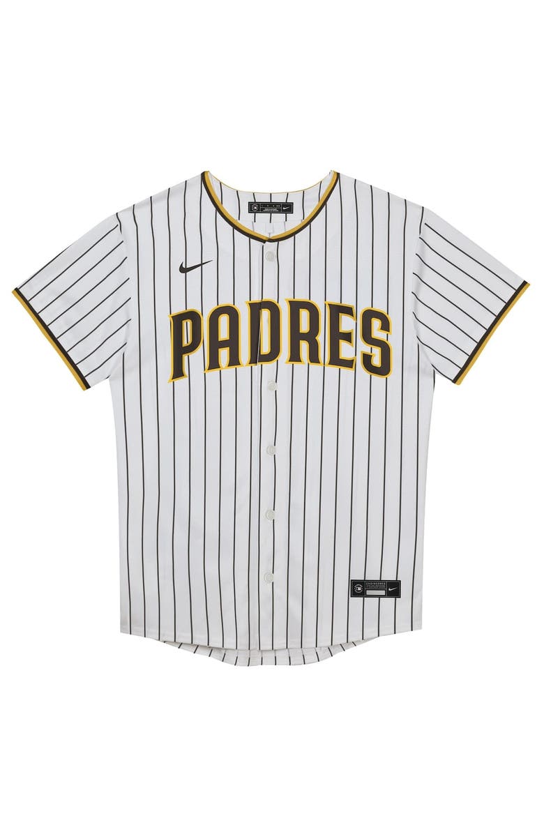 Outerstuff Preschool White San Diego Padres Home Blank Replica Jersey, Alternate, color, 