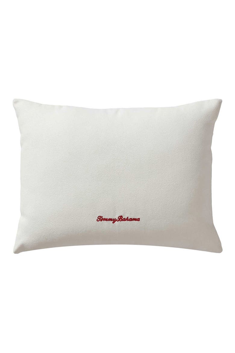 Festive Palms Breakfast Pillow, Alternate, color, WHITE/ GREEN/ RED