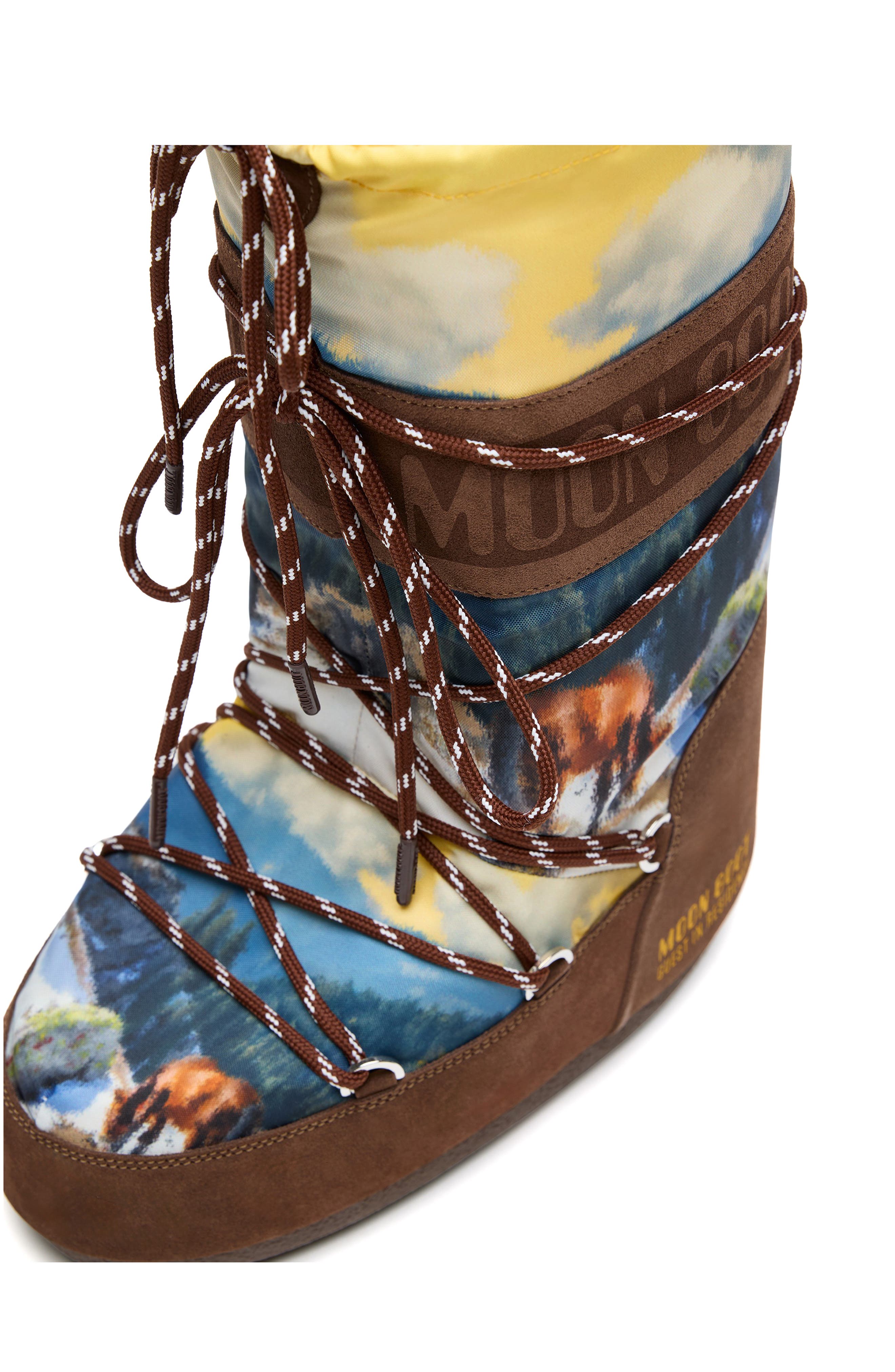 Moon Boot<sup>®</sup> x Guest In Residence Icon High Postcard Boot, Alternate, color, Cocoa