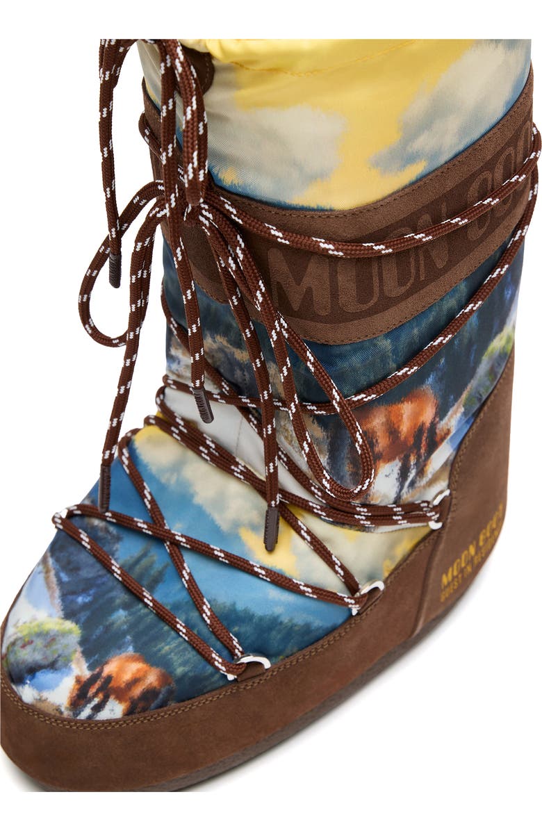 Moon Boot<sup>®</sup> x Guest In Residence Icon High Postcard Boot, Alternate, color, Cocoa