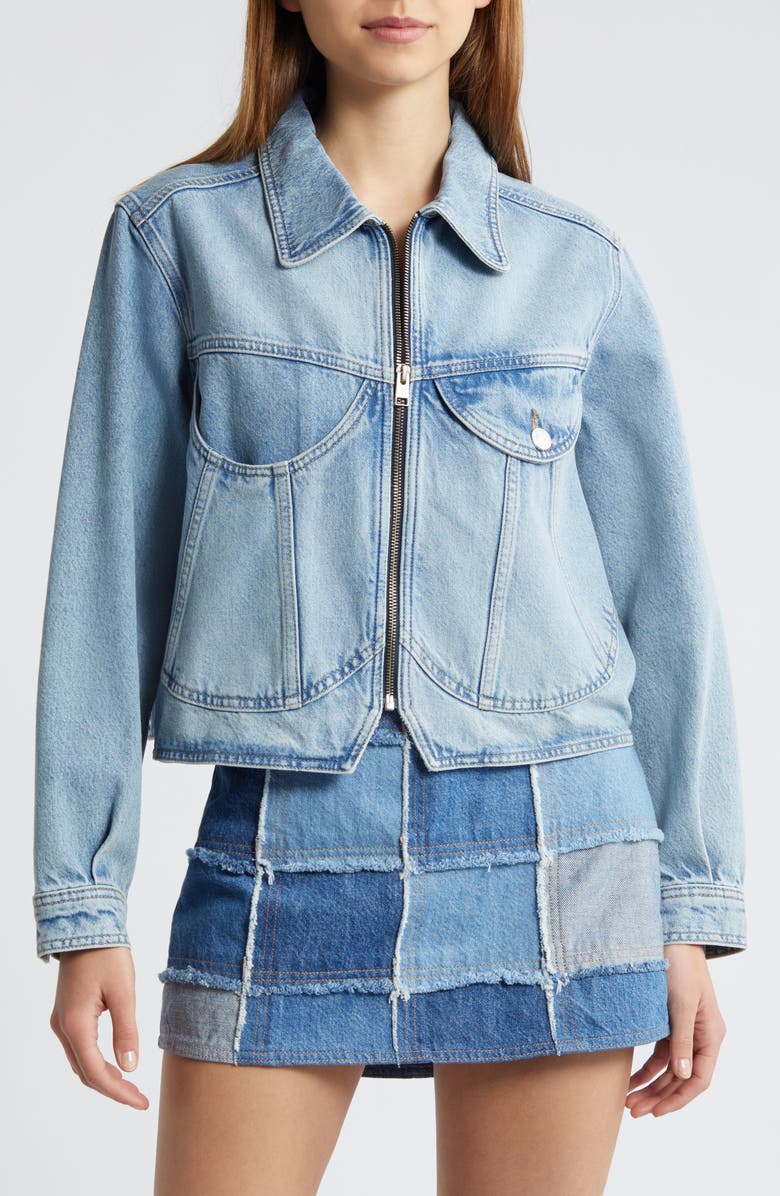 FRAME Heart Denim Jacket, Alternate, color,